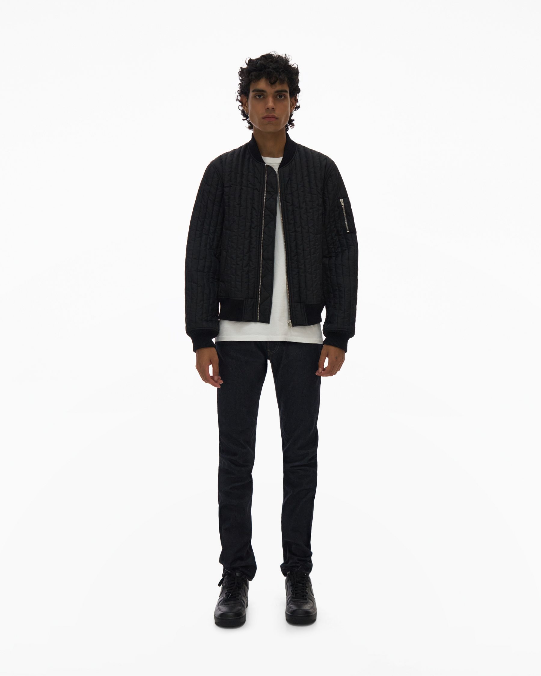 QUILTED BOMBER JKT